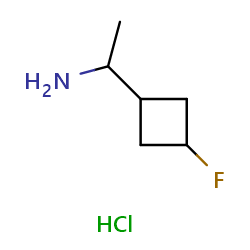 1-(3-fluorocyclobutyl)ethan-1-aminehydrochloride图片