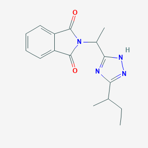 2-{1-[3-(Butan-2-yl)-1H-1,2,4-triazol-5-yl]ethyl}-2,3-dihydro-1H-isoindole-1,3-dioneͼƬ