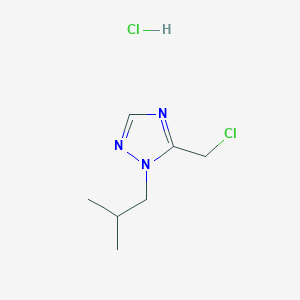 5-(chloromethyl)-1-(2-methylpropyl)-1H-1,2,4-triazole hydrochlorideͼƬ