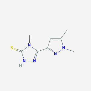 5-(1,5-dimethyl-1H-pyrazol-3-yl)-4-methyl-4H-1,2,4-triazole-3-thiolͼƬ