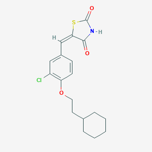 5-[[3-Chloro-4-(2-cyclohexylethoxy)phenyl]methylene]-2,4-thiazolidinedioneͼƬ