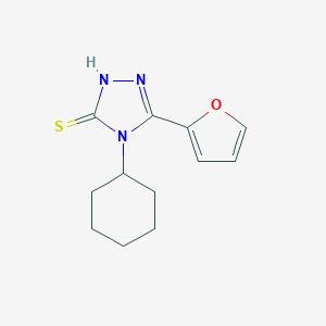 4-Cyclohexyl-5-(furan-2-yl)-4H-1,2,4-triazole-3-thiolͼƬ