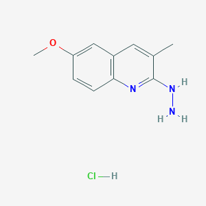 2-Hydrazino-6-methoxy-3-methylquinoline HydrochlorideͼƬ