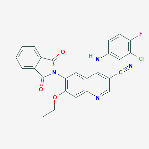 3-Cyano-4-(3-chloro-4-fluoroanilino)-7-ethoxy-6-(phthalimidyl)quinolineͼƬ