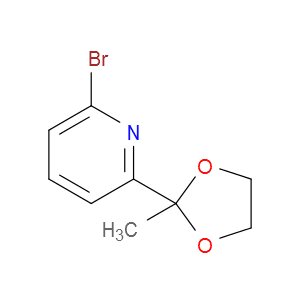 2-溴-6-(2-甲基-1,3-二氧戊环-2-基)吡啶图片