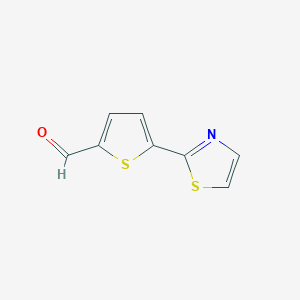 5-(1,3-thiazol-2-yl)thiophene-2-carbaldehydeͼƬ