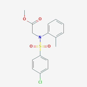 Methyl N-[(4-chlorophenyl)sulfonyl]-N-(2-methylphenyl)glycinate图片