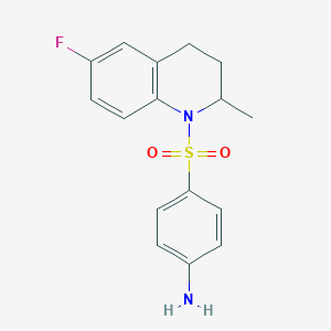 4-[(6-fluoro-2-methyl-3,4-dihydroquinolin-1(2H)-yl)sulfonyl]anilineͼƬ