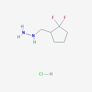 [(2,2-difluorocyclopentyl)methyl]hydrazine hydrochlorideͼƬ