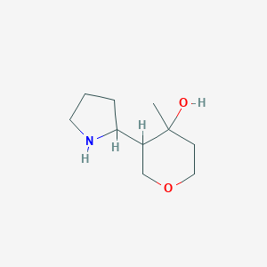 4-methyl-3-(pyrrolidin-2-yl)oxan-4-olͼƬ