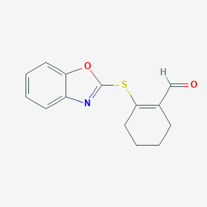 2-(1,3-Benzoxazol-2-ylsulfanyl)cyclohex-1-ene-1-carbaldehydeͼƬ