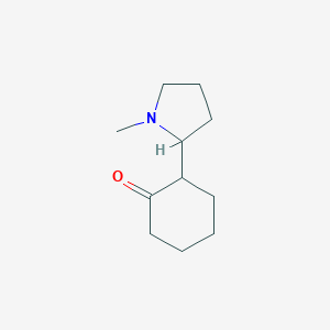 2-(1-Methylpyrrolidin-2-yl)cyclohexan-1-oneͼƬ