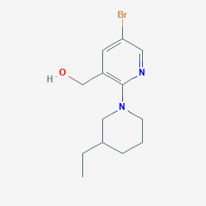 [5-bromo-2-(3-ethylpiperidin-1-yl)pyridin-3-yl]methanolͼƬ