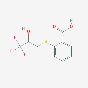 trifluorohydroxypropylsulfanylbenzenecarboxylicacid图片