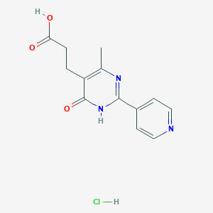 3-[4-methyl-6-oxo-2-(pyridin-4-yl)-1,6-dihydropyrimidin-5-yl]propanoic acid hydrochlorideͼƬ