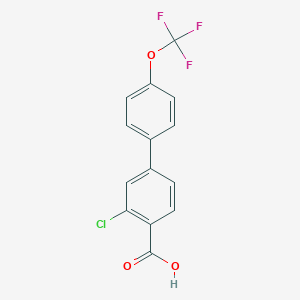 2-Chloro-4-(4-trifluoromethoxyphenyl)benzoic acidͼƬ