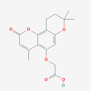 [(4,8,8-trimethyl-2-oxo-9,10-dihydro-2H,8H-pyrano[2,3-f]chromen-5-yl)oxy]acetic acidͼƬ