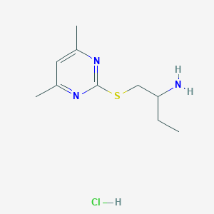 2-[(2-aminobutyl)sulfanyl]-4,6-dimethylpyrimidine hydrochloride图片