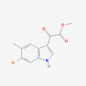 2-(5-甲基-6-溴-3-吲哚基)-2-氧代乙酸甲酯图片