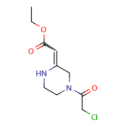 ethyl2-[4-(2-chloroacetyl)piperazin-2-ylidene]acetateͼƬ