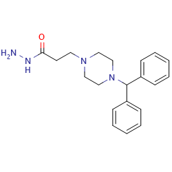 3-[4-(diphenylmethyl)piperazin-1-yl]propanehydrazide图片