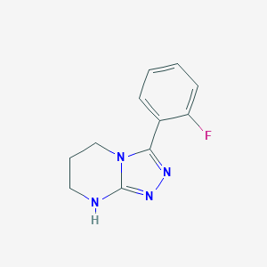 3-(2-Fluorophenyl)-5H,6H,7H,8H-[1,2,4]triazolo[4,3-a]pyrimidineͼƬ