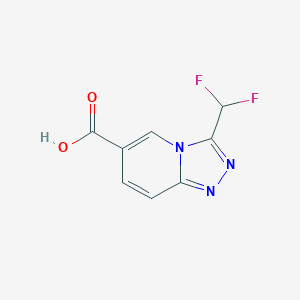 3-(Difluoromethyl)-[1,2,4]triazolo[4,3-a]pyridine-6-carboxylic AcidͼƬ