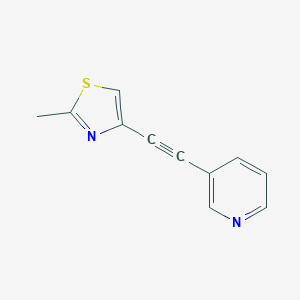 3-[2-(2-Methyl-1,3-thiazol-4-yl)ethynyl]pyridineͼƬ