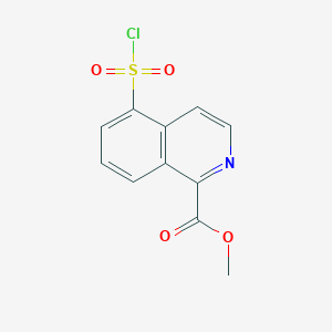 methyl 5-(chlorosulfonyl)isoquinoline-1-carboxylateͼƬ