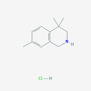 4,4,7-trimethyl-1,2,3,4-tetrahydroisoquinoline hydrochlorideͼƬ