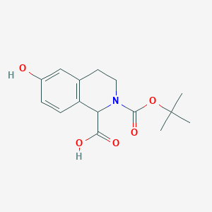 2-Boc-6-hydroxy-1,2,3,4-tetrahydro-isoquinoline-1-carboxylic acidͼƬ