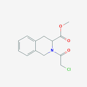 Methyl 2-(2-Chloroacetyl)-1,2,3,4-tetrahydroisoquinoline-3-carboxylate图片