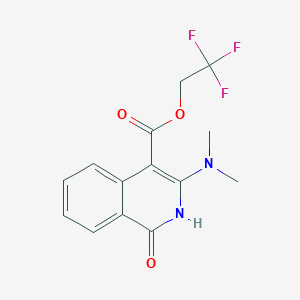 2,2,2-trifluoroethyl 3-(dimethylamino)-1-oxo-1,2-dihydroisoquinoline-4-carboxylateͼƬ