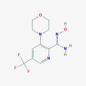 N-Hydroxy-3-morpholino-5-(trifluoromethyl)-pyridine-2-carboxamidineͼƬ