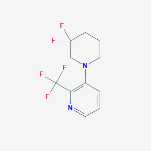 3-(3,3-Difluoropiperidin-1-yl)-2-(trifluoromethyl)pyridineͼƬ