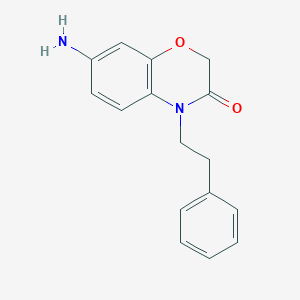 7-amino-4-(2-phenylethyl)-3,4-dihydro-2H-1,4-benzoxazin-3-oneͼƬ