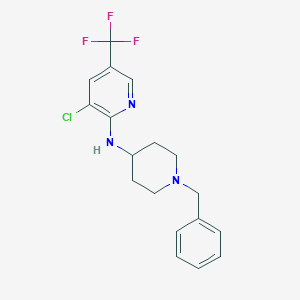 N-(1-Benzylpiperidin-4-yl)-3-chloro-5-(trifluoromethyl)pyridin-2-amineͼƬ