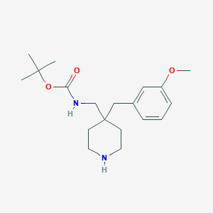 tert-Butyl [4-(3-methoxybenzyl)piperidin-4-yl]methylcarbamateͼƬ