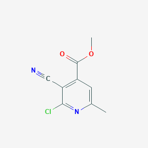 methyl 2-chloro-3-cyano-6-methylpyridine-4-carboxylateͼƬ