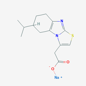 5,?6,?7,?8-?Tetrahydro-?6-?(1-?methylethyl)?-?thiazolo[3,?2-?a]?benzimidazole-?3-?acetic Acid Sodium SaltͼƬ