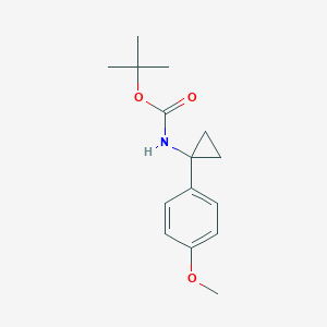 tert-Butyl N-[1-(4-methoxyphenyl)cyclopropyl]carbamateͼƬ