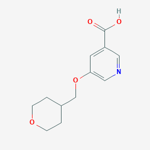 5-(Oxan-4-ylmethoxy)pyridine-3-carboxylic acidͼƬ