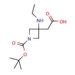 2-{1-[(tert-butoxy)carbonyl]-3-(ethylamino)azetidin-3-yl}aceticacidͼƬ