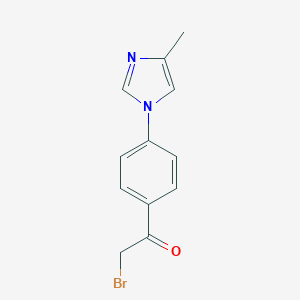 2-Bromo-1-(4-(4-methyl-1h-imidazol-1-yl)phenyl)ethanone图片