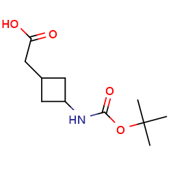 2-(3-{[(tert-butoxy)carbonyl]amino}cyclobutyl)aceticacidͼƬ