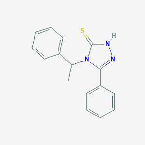 5-Phenyl-4-(1-phenylethyl)-4H-1,2,4-triazole-3-thiolͼƬ