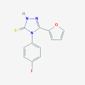 4-(4-Fluorophenyl)-5-(furan-2-yl)-4H-1,2,4-triazole-3-thiolͼƬ