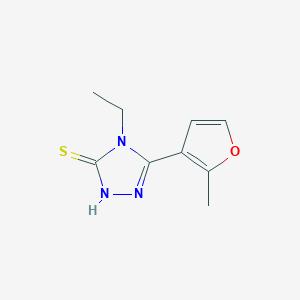 4-ethyl-5-(2-methylfuran-3-yl)-4H-1,2,4-triazole-3-thiol图片