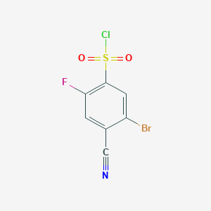 5-Bromo-4-cyano-2-fluorobenzenesulfonyl chlorideͼƬ