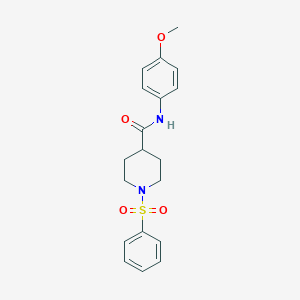 N-(4-Methoxyphenyl)-1-(phenylsulfonyl)-4-piperidinecarboxamideͼƬ